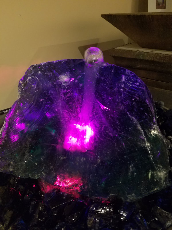 Purple Fountain Lights
