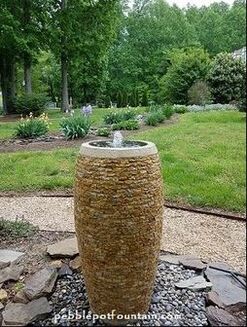 Single Marble Tile Pot Fountain