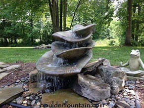 Hosta Leaf Shade Garden Fountain