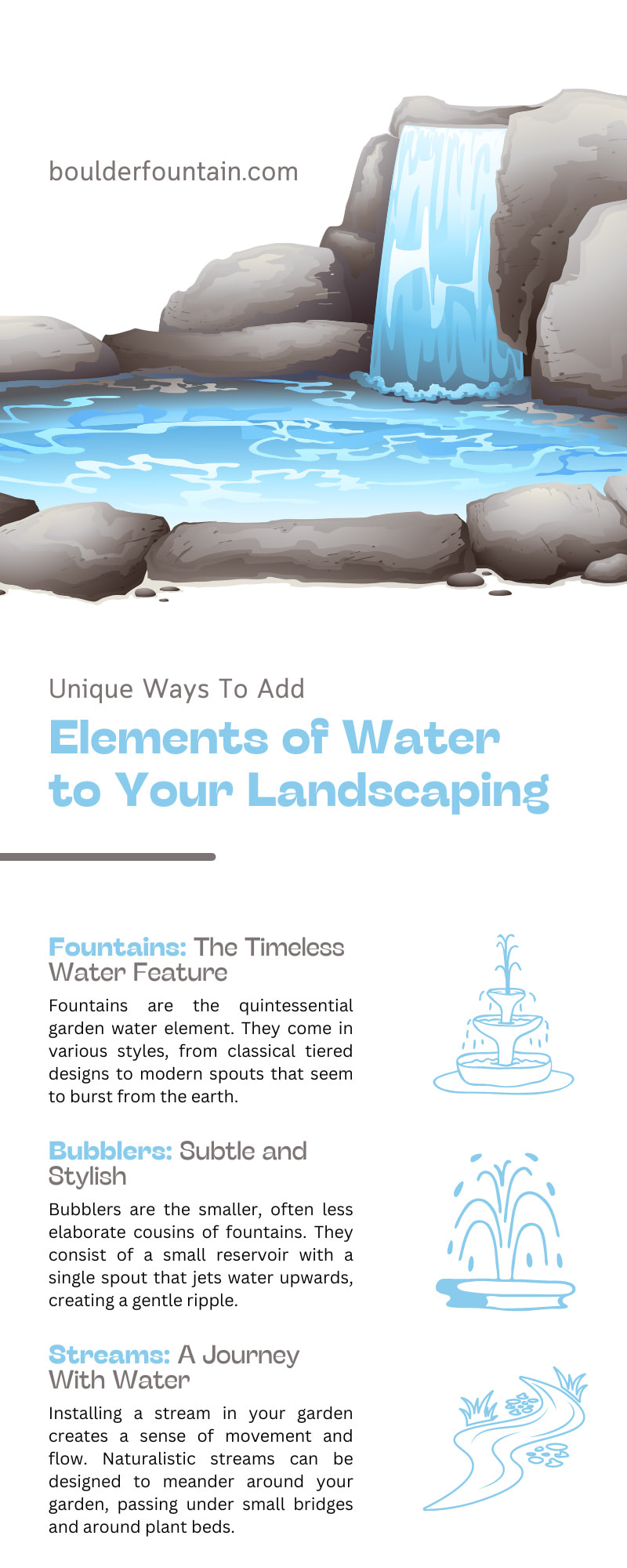 6 Unique Ways To Add Elements of Water to Your Landscaping